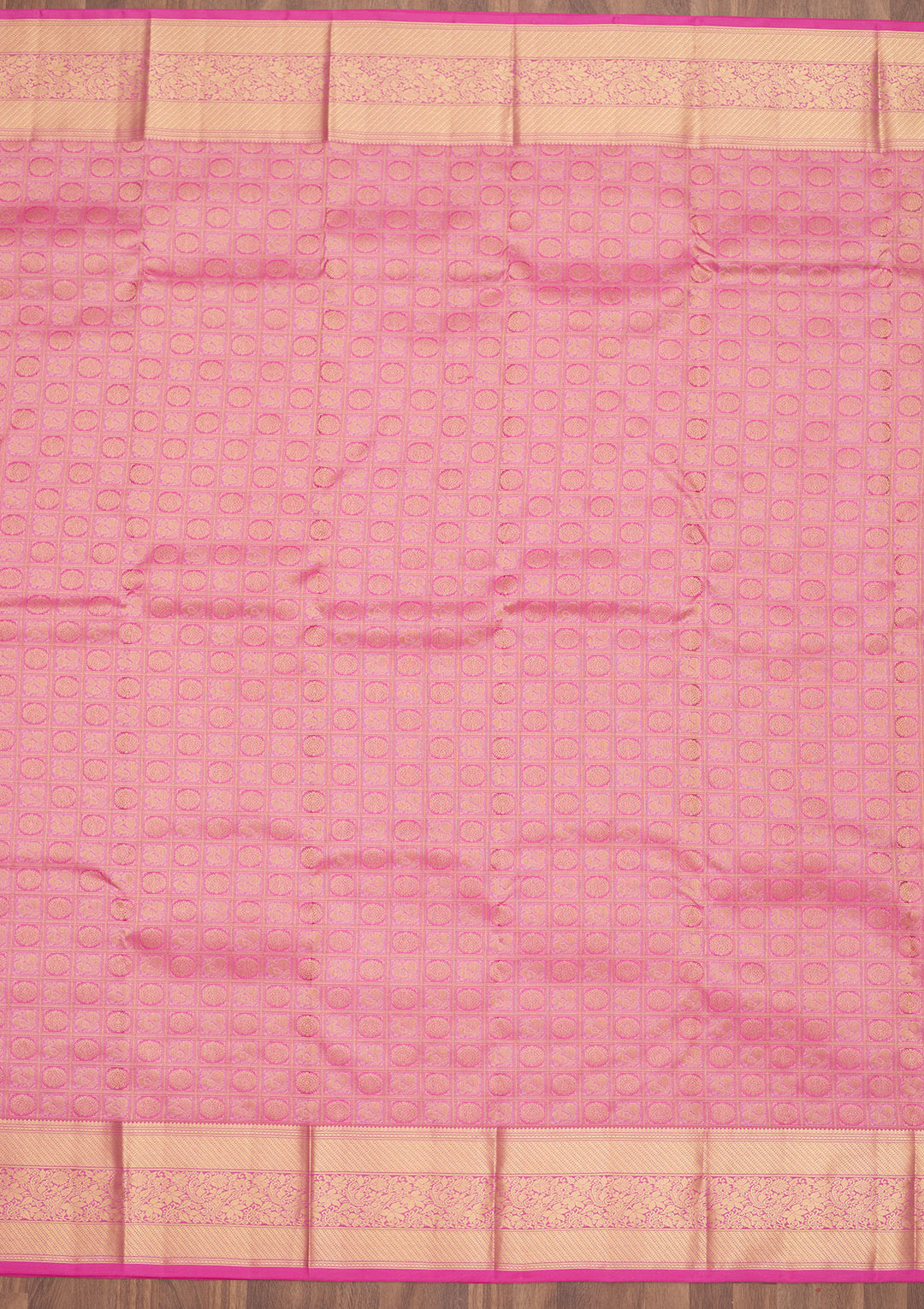 Pink Zariwork Pure Silk Saree