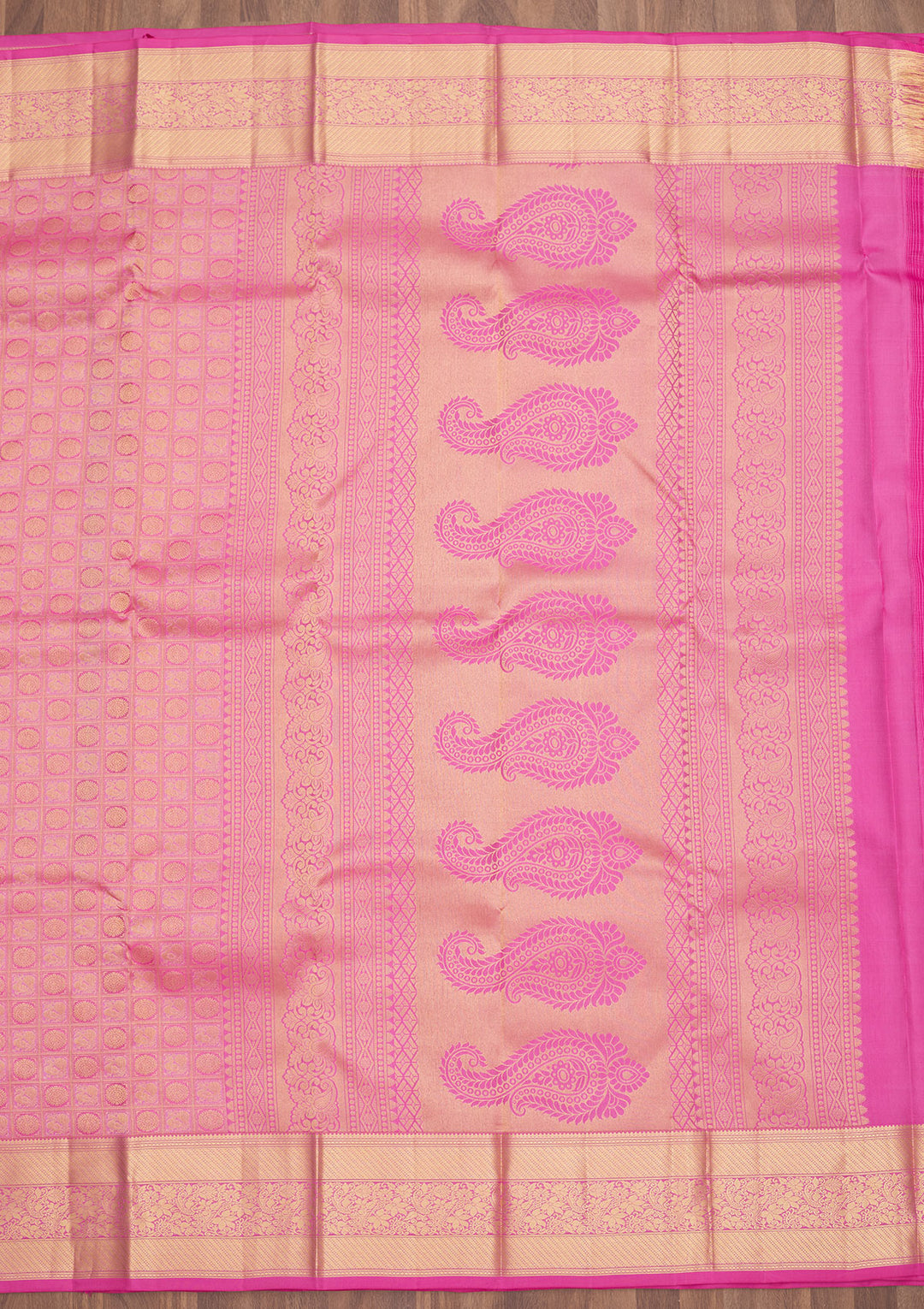 Pink Zariwork Pure Silk Saree