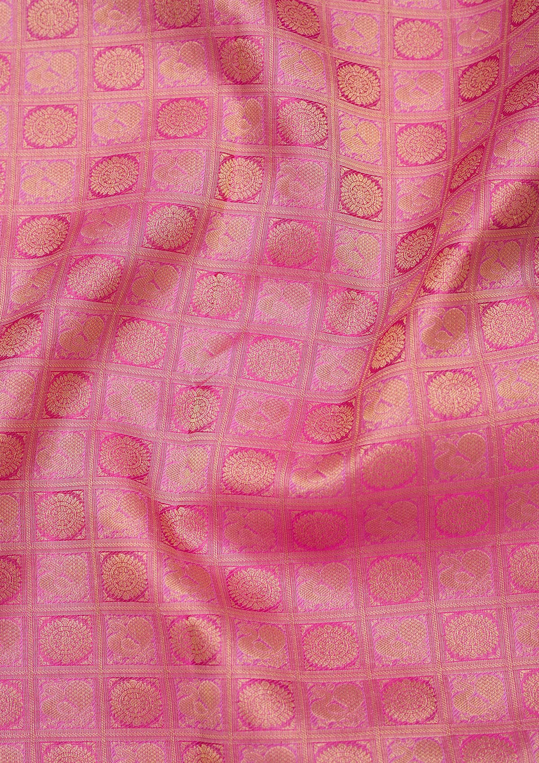 Pink Zariwork Pure Silk Saree