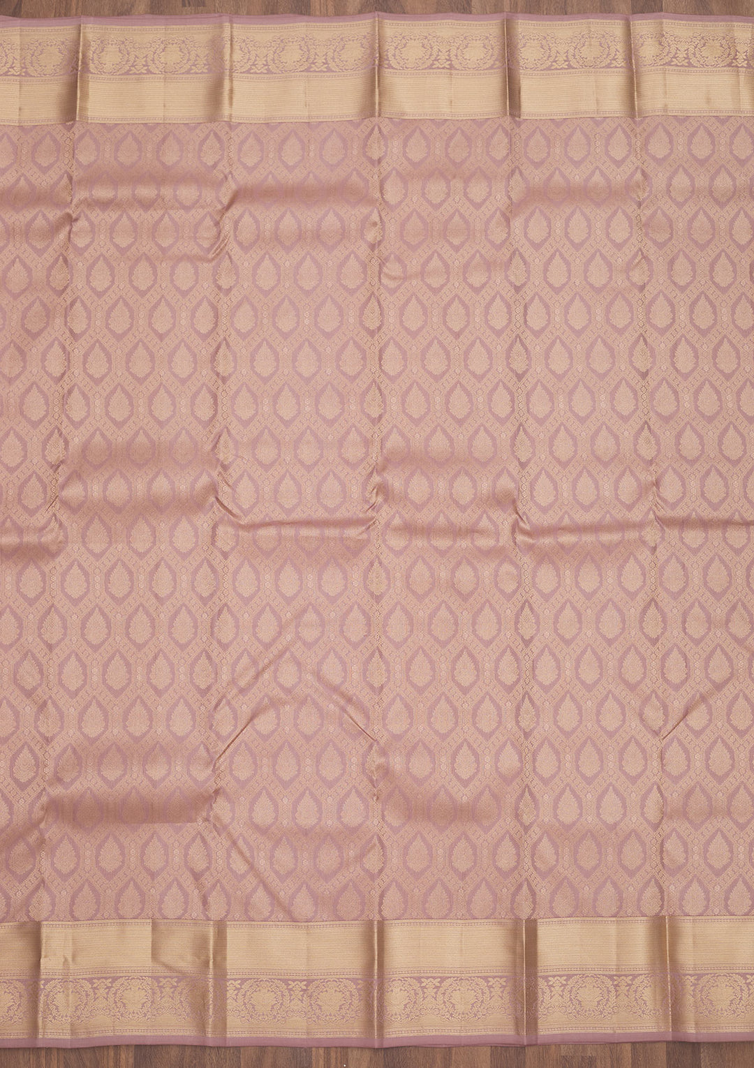 Mauve Zariwork Pure Silk Saree