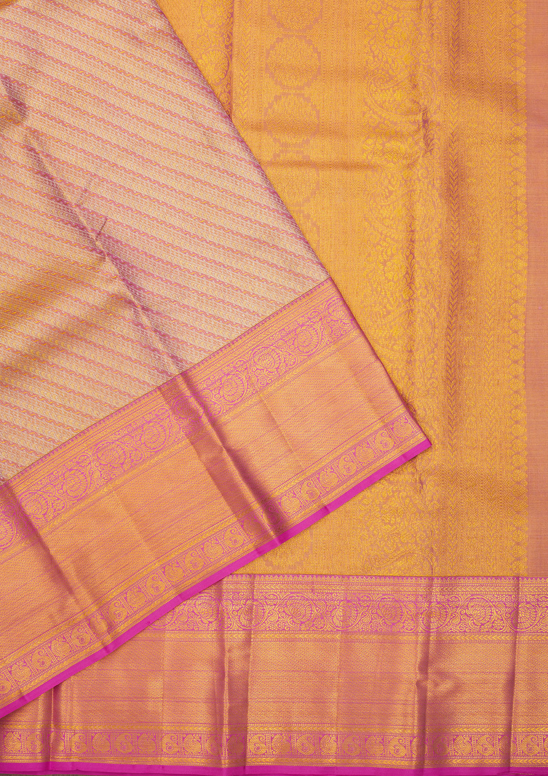 Mauve Zariwork Pure Silk Saree