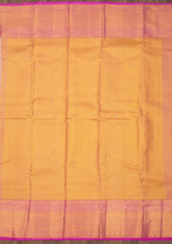 Mauve Zariwork Pure Silk Saree