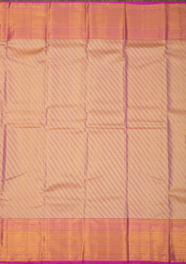 Mauve Zariwork Pure Silk Saree
