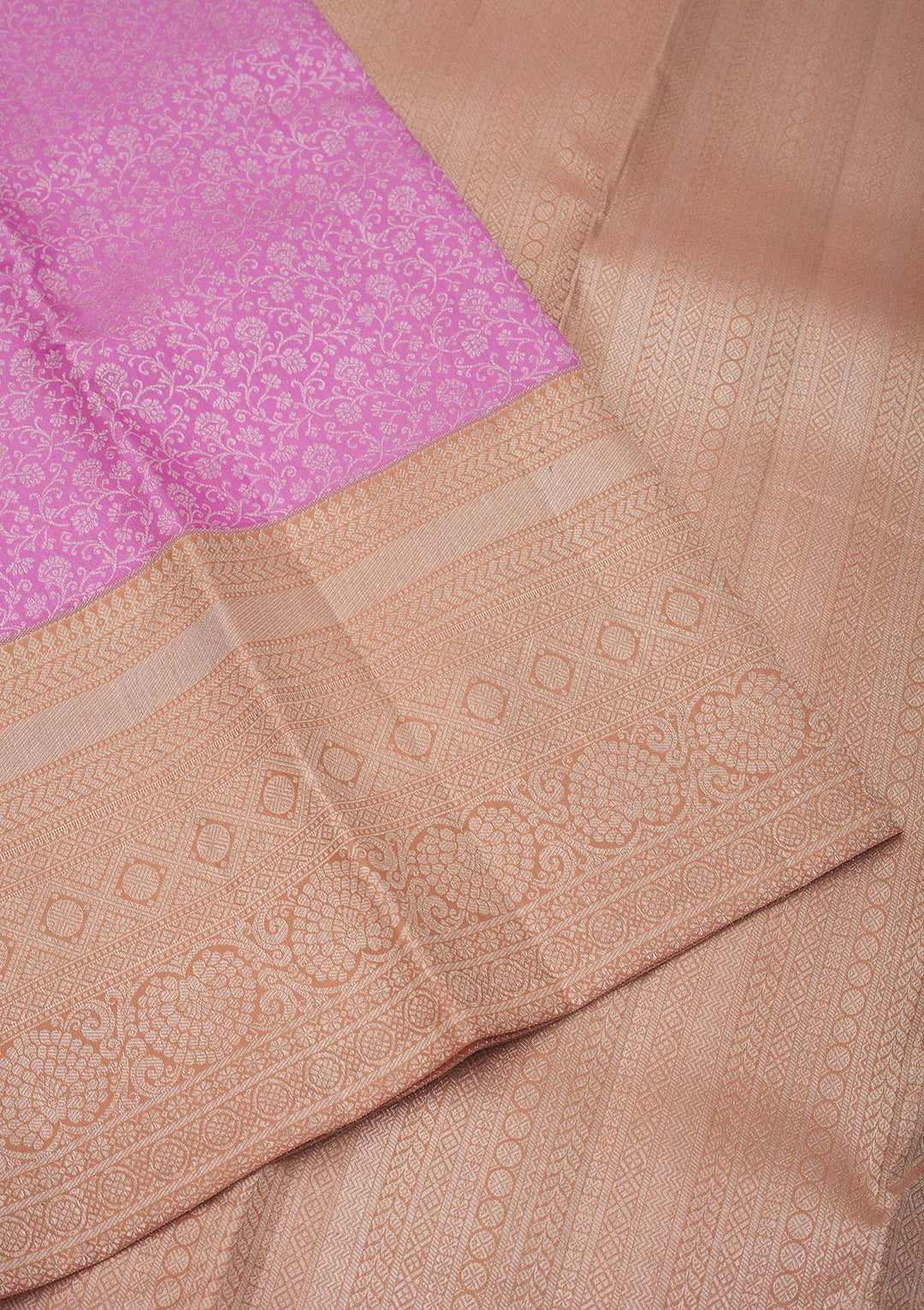 Mauve Zariwork Pure Silk Saree