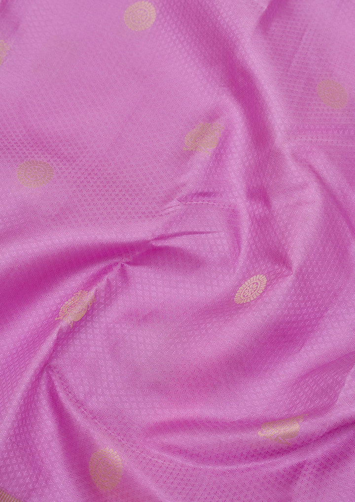 Mauve Zariwork Pure Silk Saree