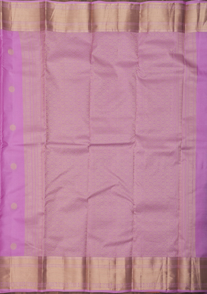Mauve Zariwork Pure Silk Saree