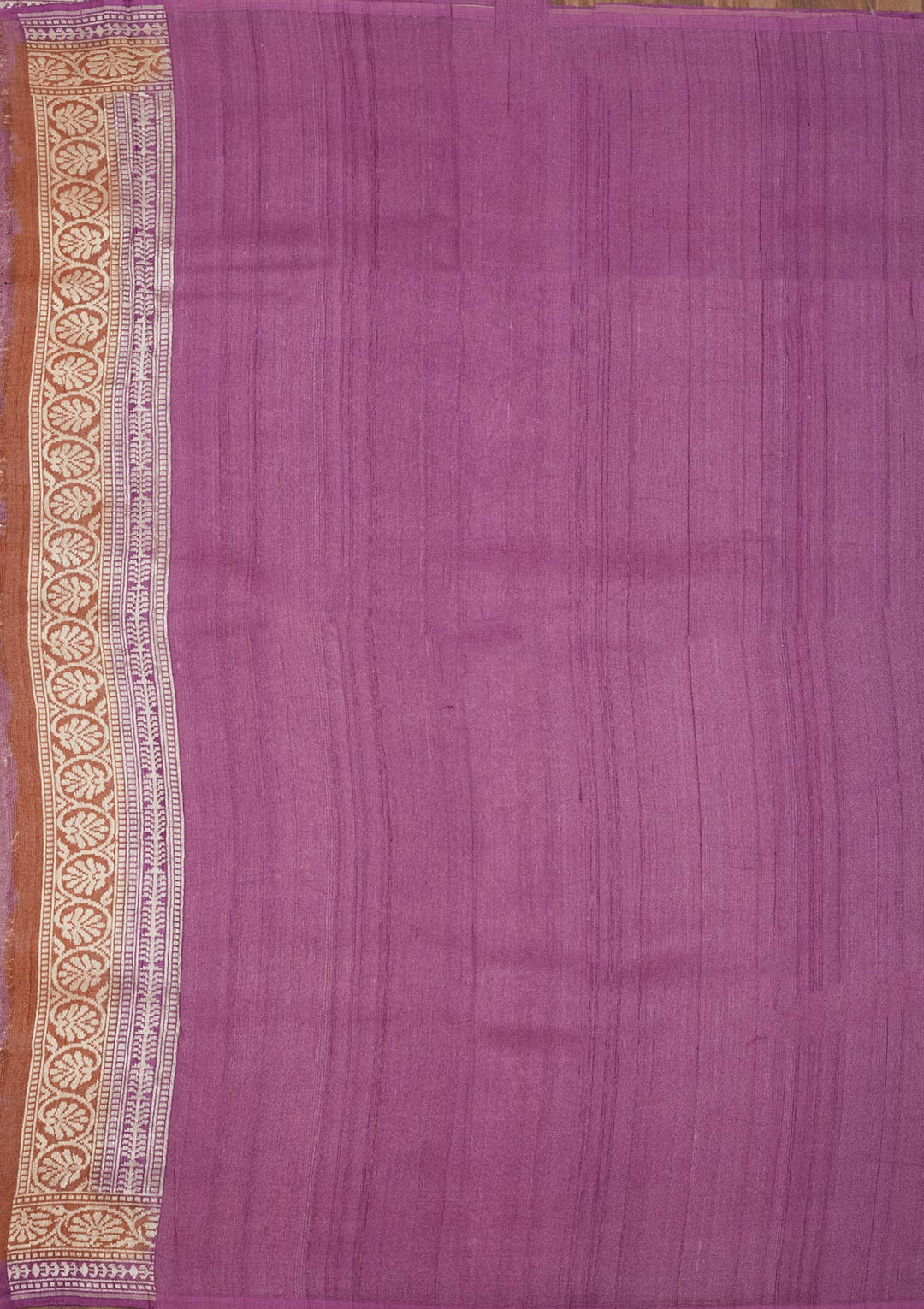 Mauve Zariwork Pure Silk Saree
