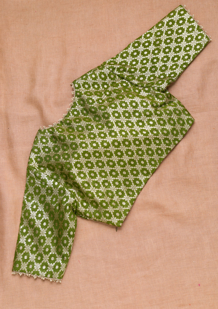 Mehendi Gotapatti Brocade Blouse