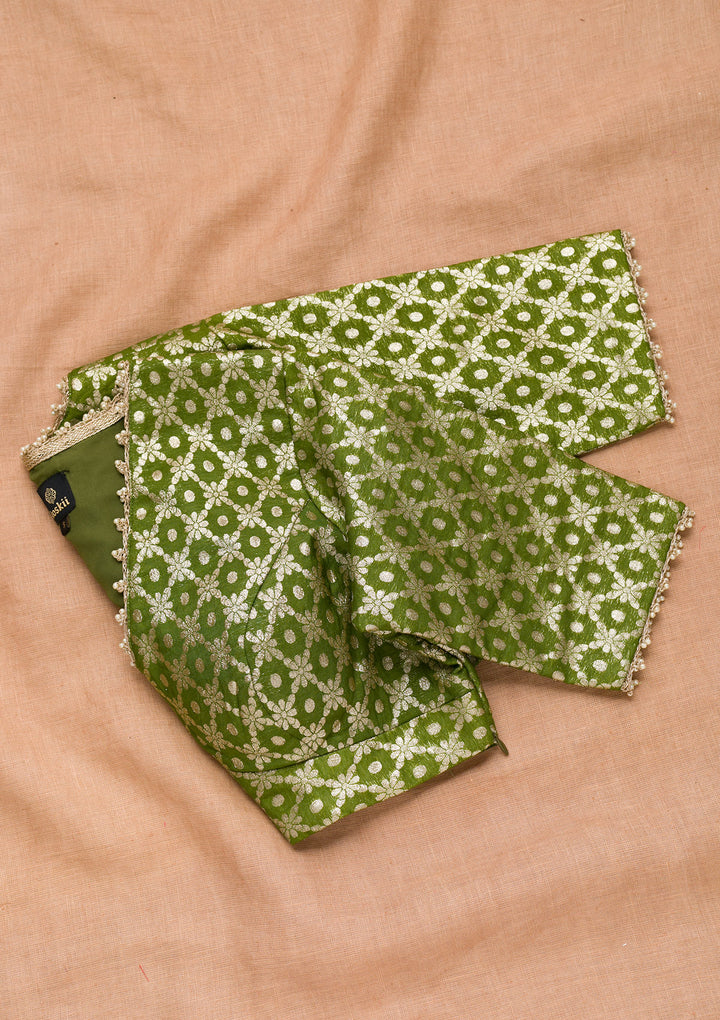 Mehendi Gotapatti Brocade Blouse