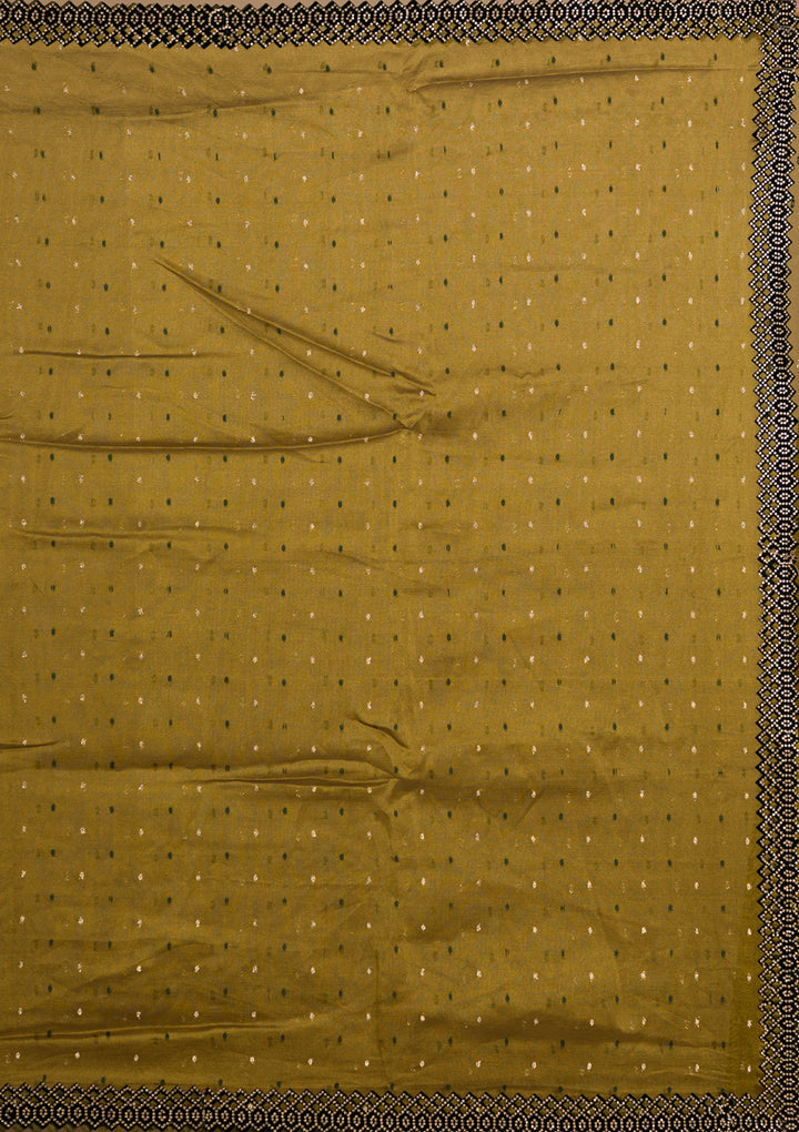 Mehendi Swarovski Organza Saree