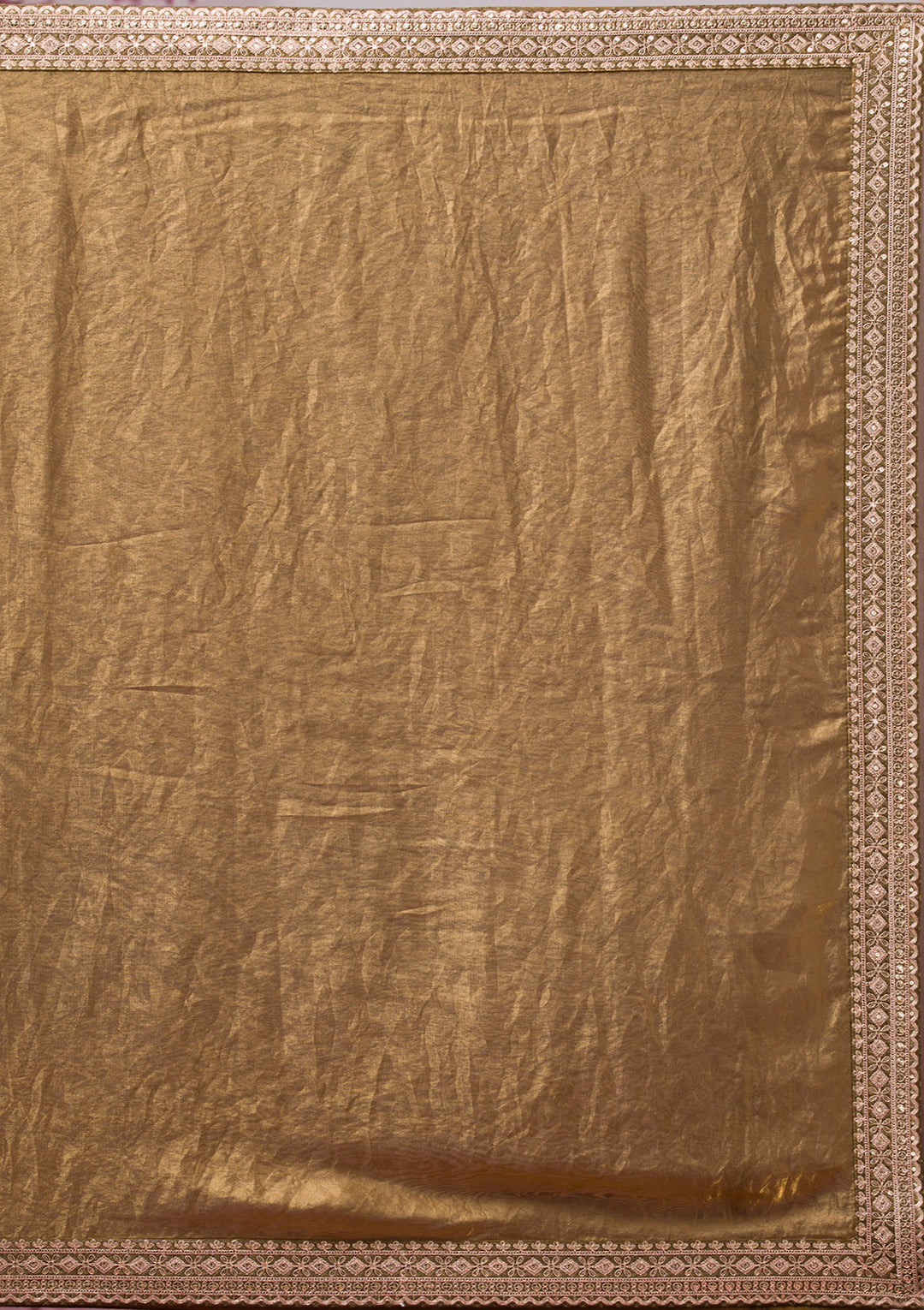 Mehendi Threadwork Tissue Saree