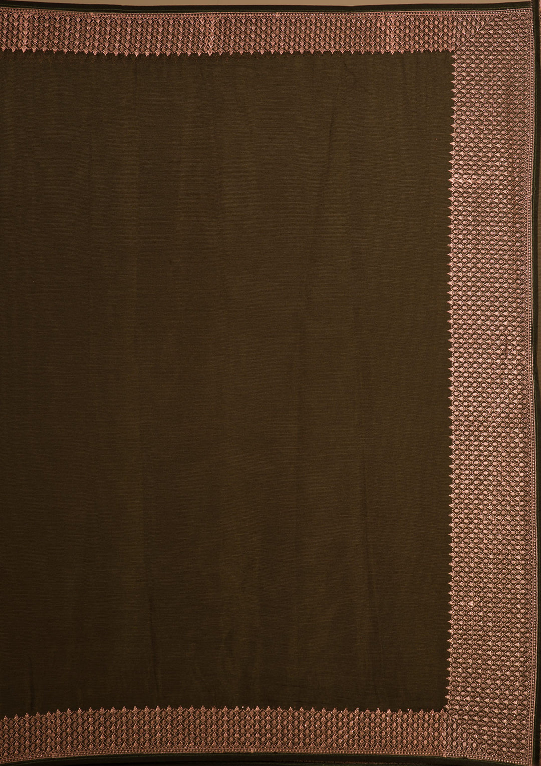 Mehendi Zardosi Semi Crepe Saree