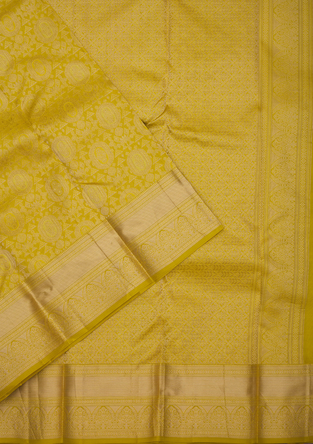 Mehendi Zariwork Pure Silk Saree