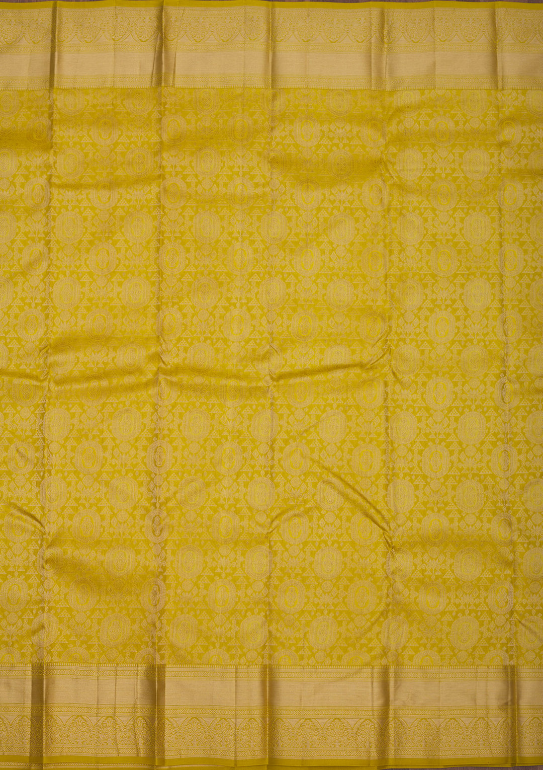 Mehendi Zariwork Pure Silk Saree