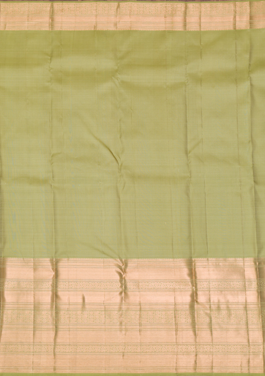 Mehendi Gold Zariwork Pure Silk Saree