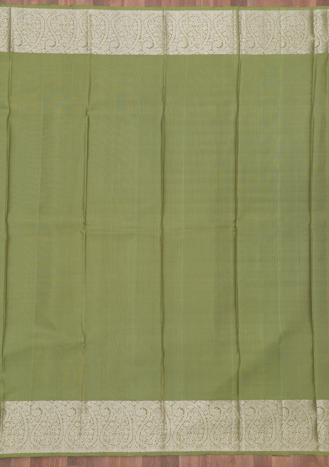 Mehendi Zariwork Pure Silk Saree