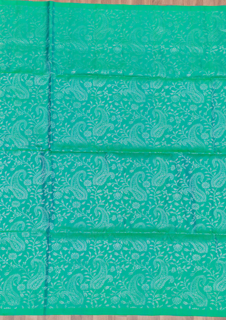 Mehendi Zariwork Pure Silk Saree