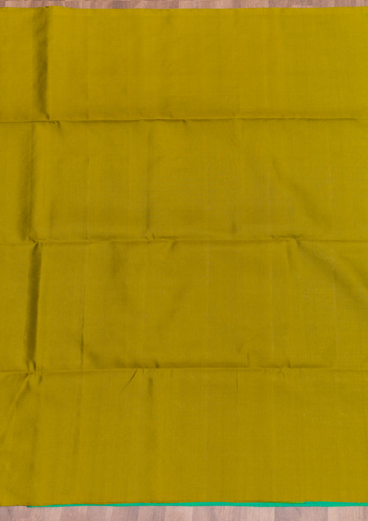 Mehendi Zariwork Pure Silk Saree