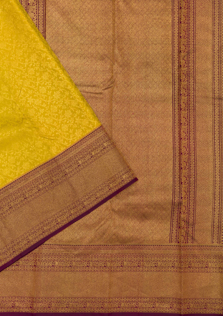 Mehendi Zariwork Pure Silk Saree