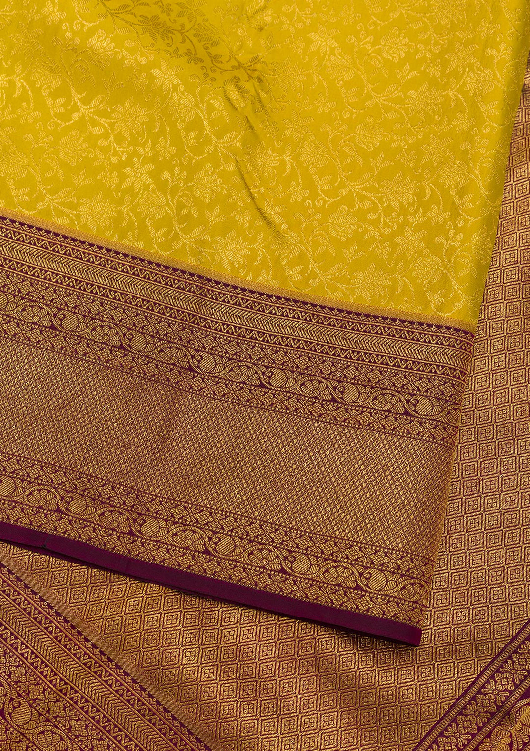 Mehendi Zariwork Pure Silk Saree