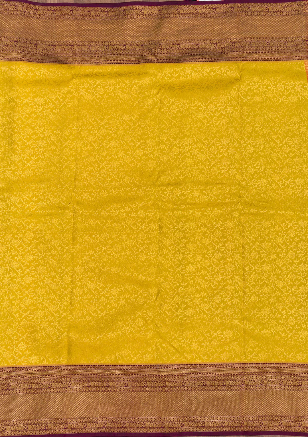 Mehendi Zariwork Pure Silk Saree