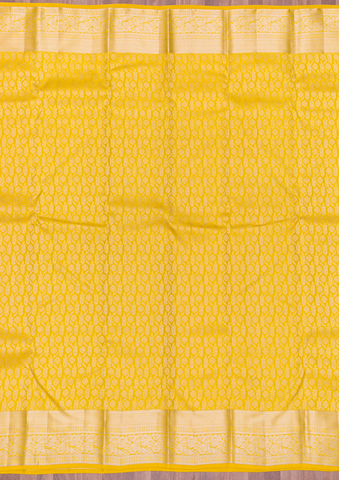 Mehendi Zariwork Kanjivaram Pure Silk Saree