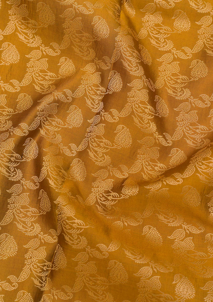 Mehendi Zariwork Pure Silk Saree