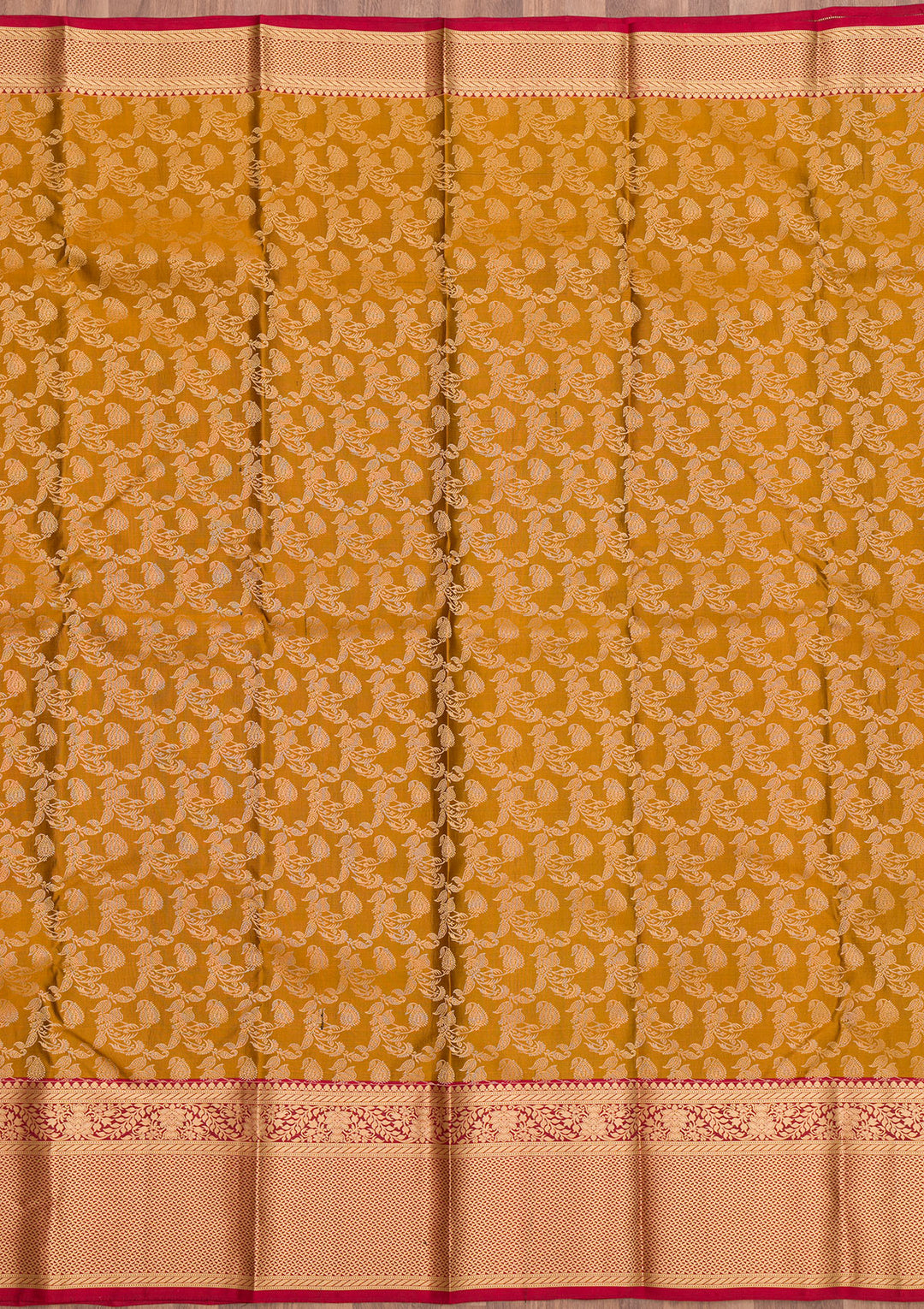 Mehendi Zariwork Pure Silk Saree