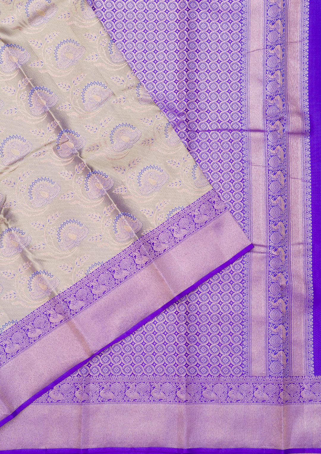 Mehendi Zariwork Pure Silk Saree