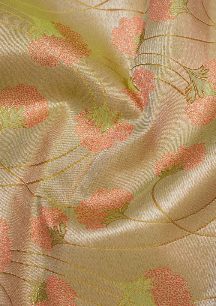 Mehendi Zariwork Pure Silk Saree