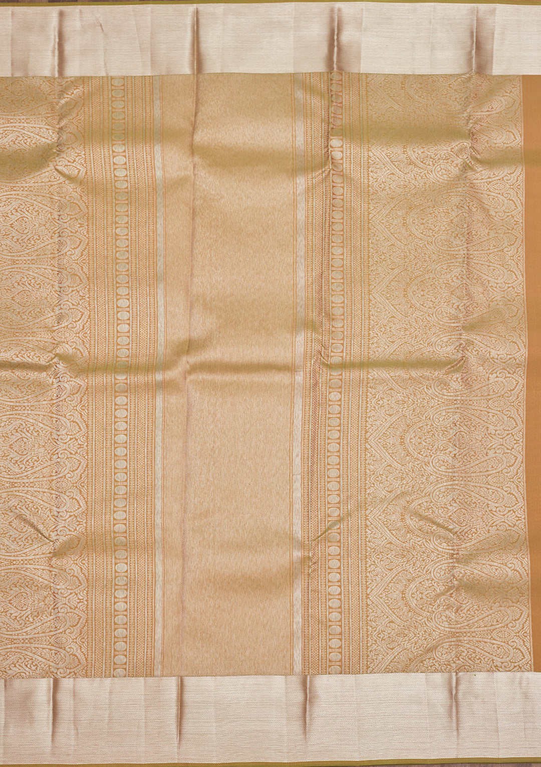 Mehendi Zariwork Pure Silk Saree
