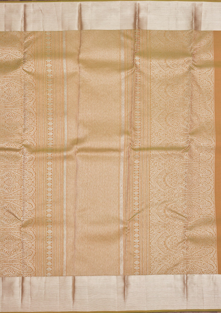 Mehendi Zariwork Pure Silk Saree