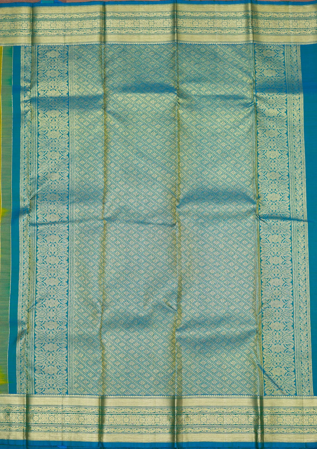 Mehendi Zariwork Pure Silk Saree