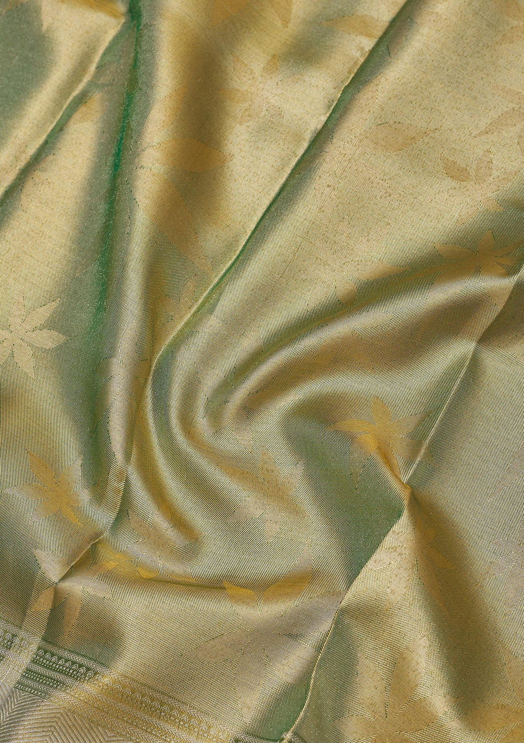 Mehendi Zariwork Pure Silk Saree