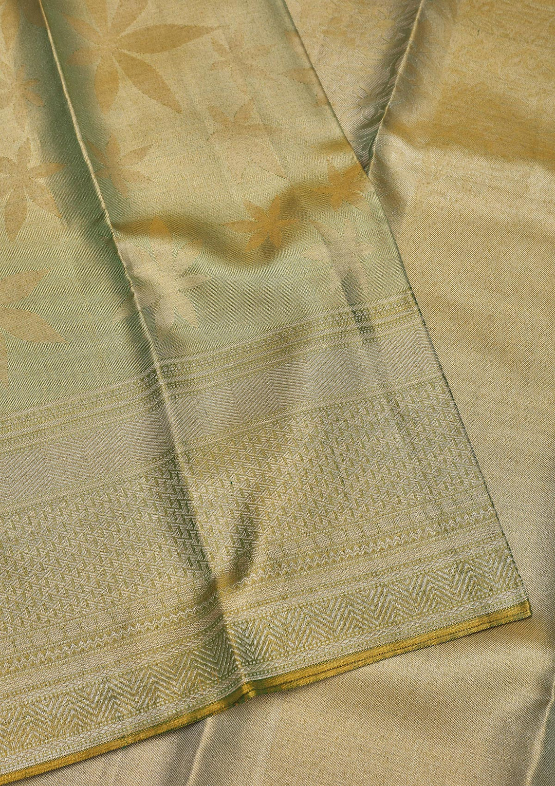 Mehendi Zariwork Pure Silk Saree