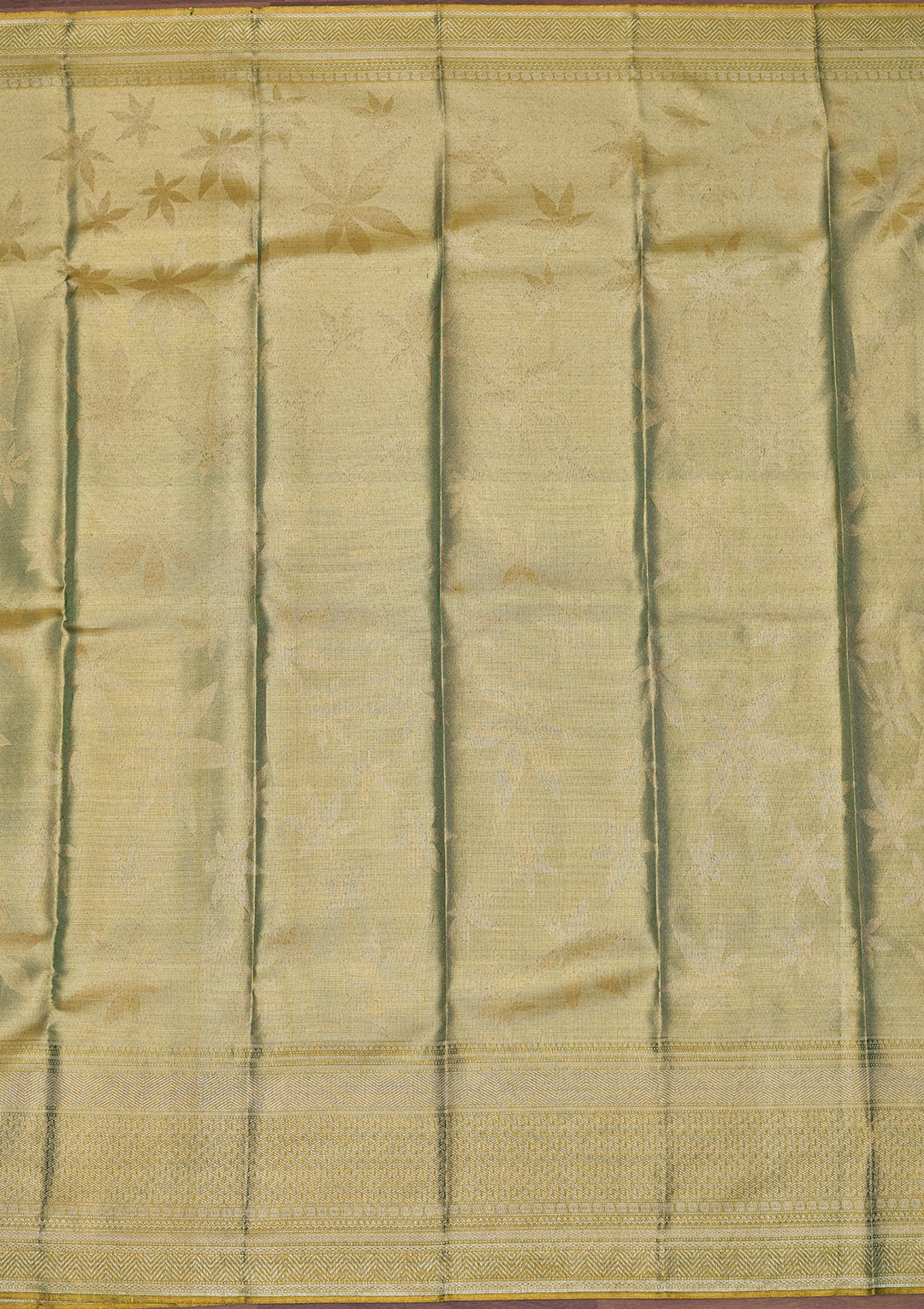Mehendi Zariwork Pure Silk Saree