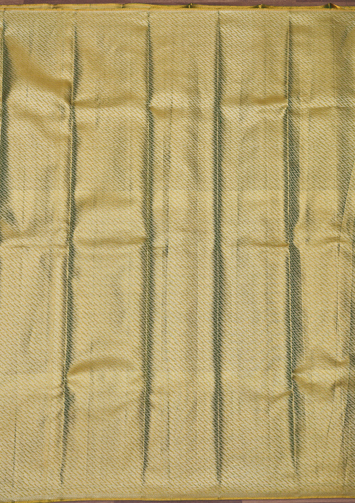 Mehendi Zariwork Pure Silk Saree