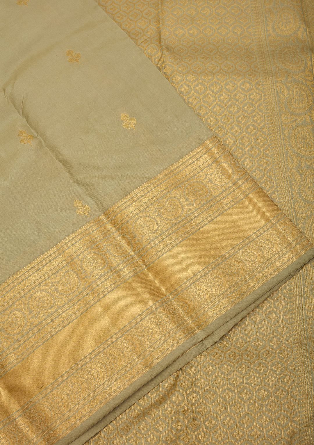 Mehendi Zariwork Pure Silk Saree