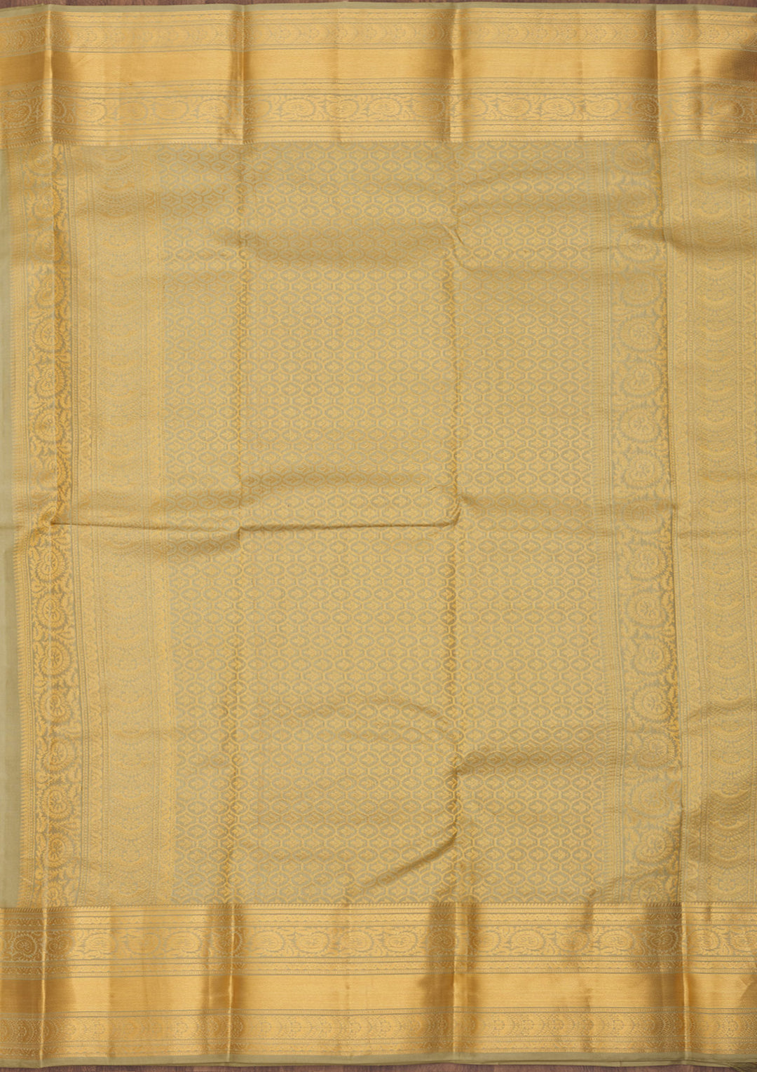 Mehendi Zariwork Pure Silk Saree