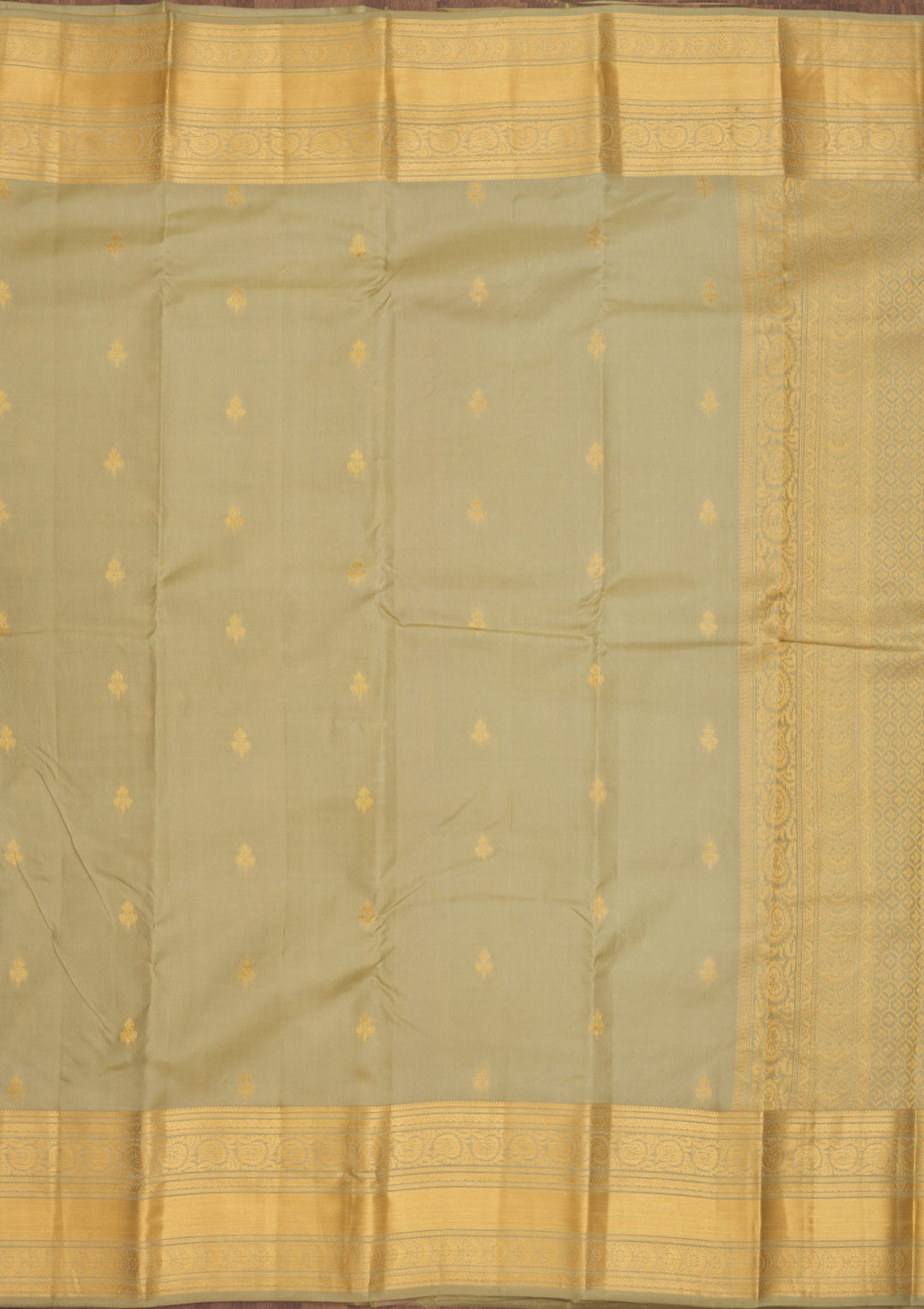 Mehendi Zariwork Pure Silk Saree