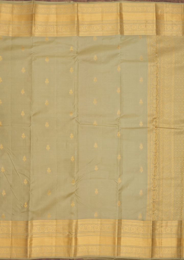 Mehendi Zariwork Pure Silk Saree