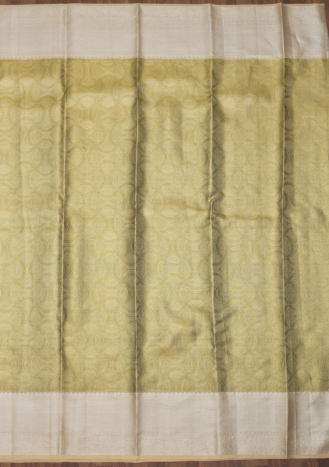 Mehendi Zariwork Pure Silk Saree