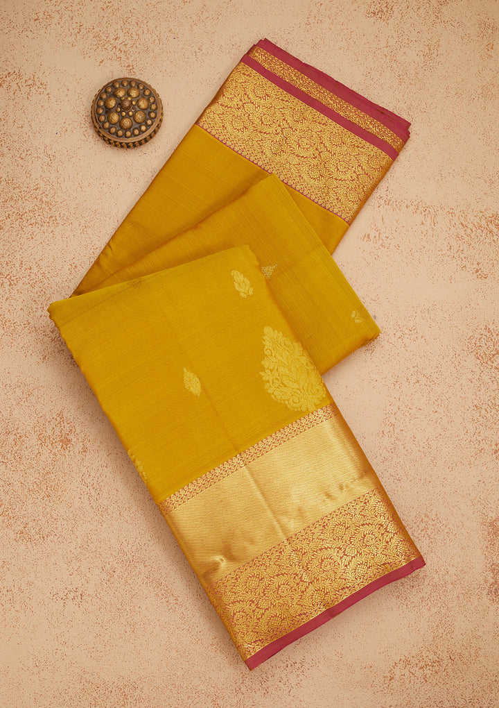 Mehendi Zariwork Pure Silk Saree