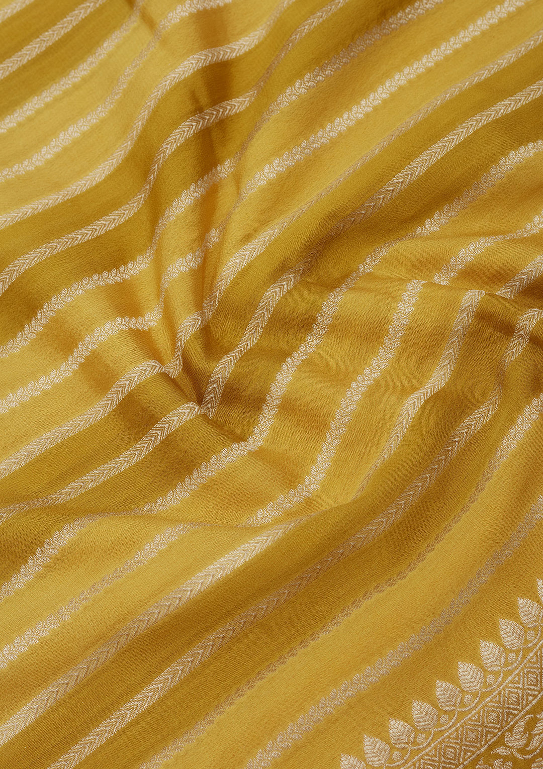 Mehendi Zariwork Pure Silk Saree
