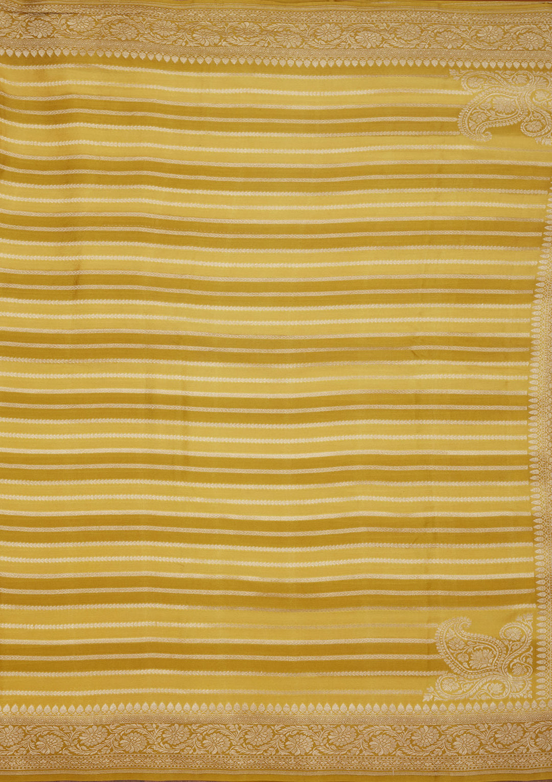 Mehendi Zariwork Pure Silk Saree
