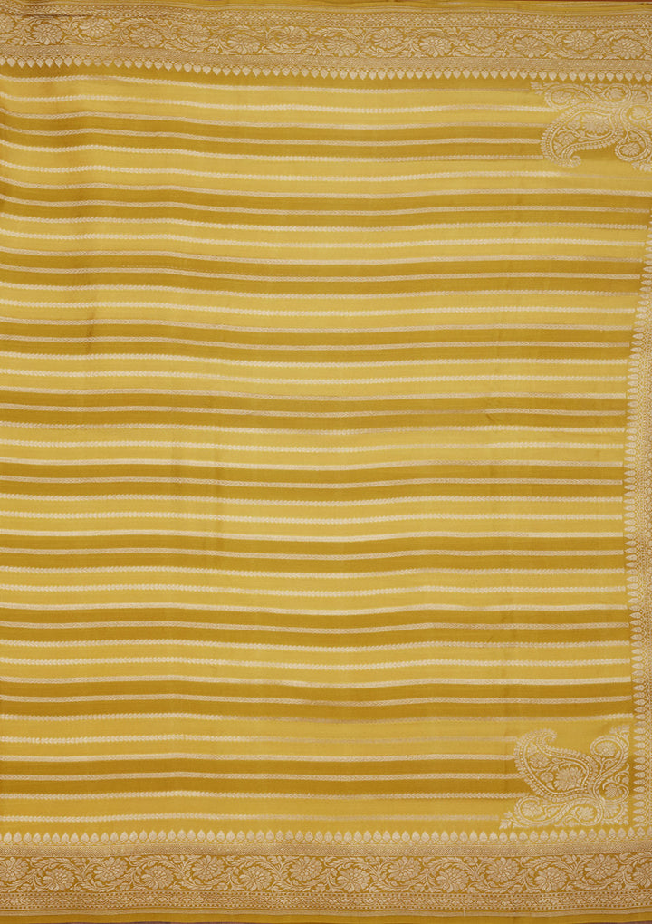 Mehendi Zariwork Pure Silk Saree