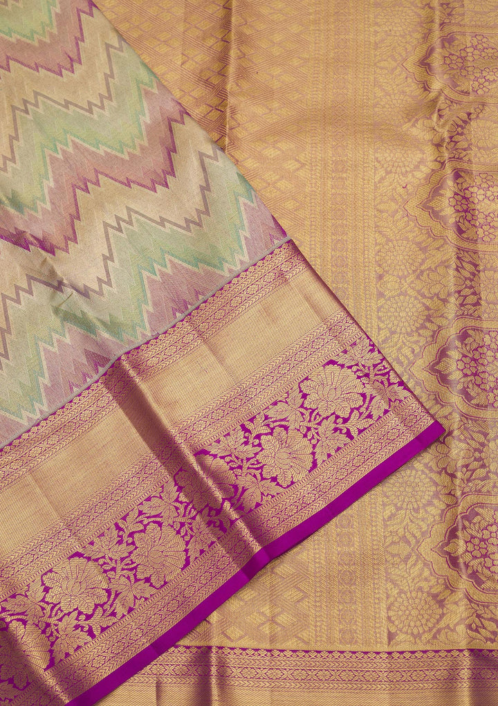 Multi Zariwork Pure Silk Saree