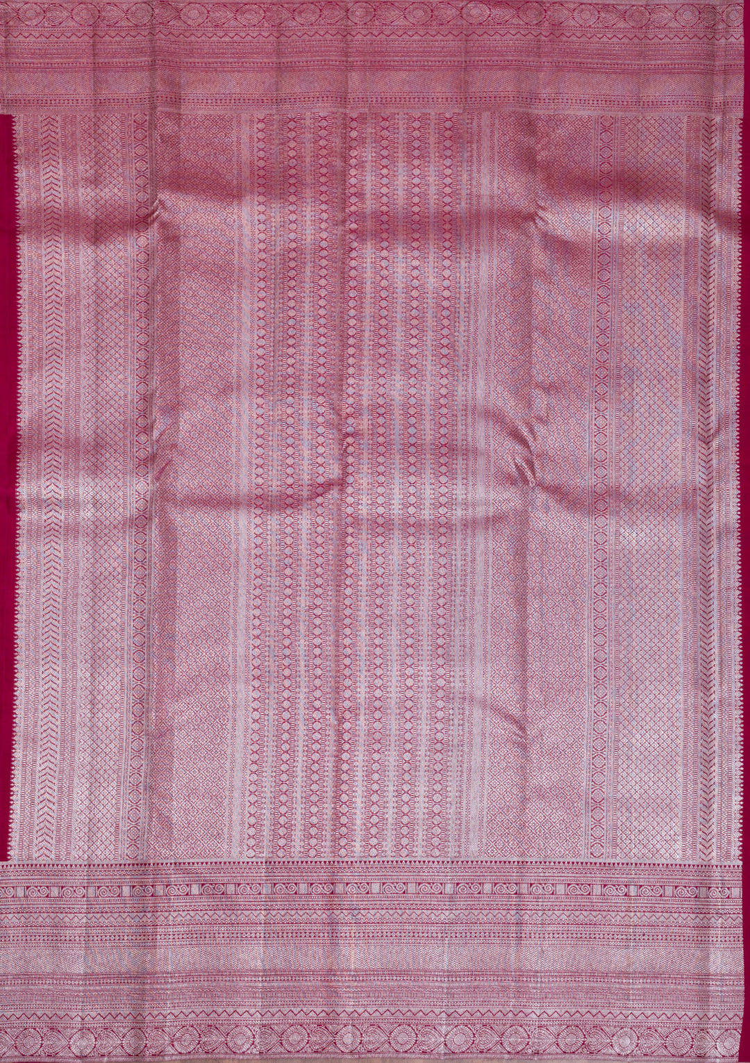 Mustard Silver Zariwork Kanjivaram Pure Silk Saree