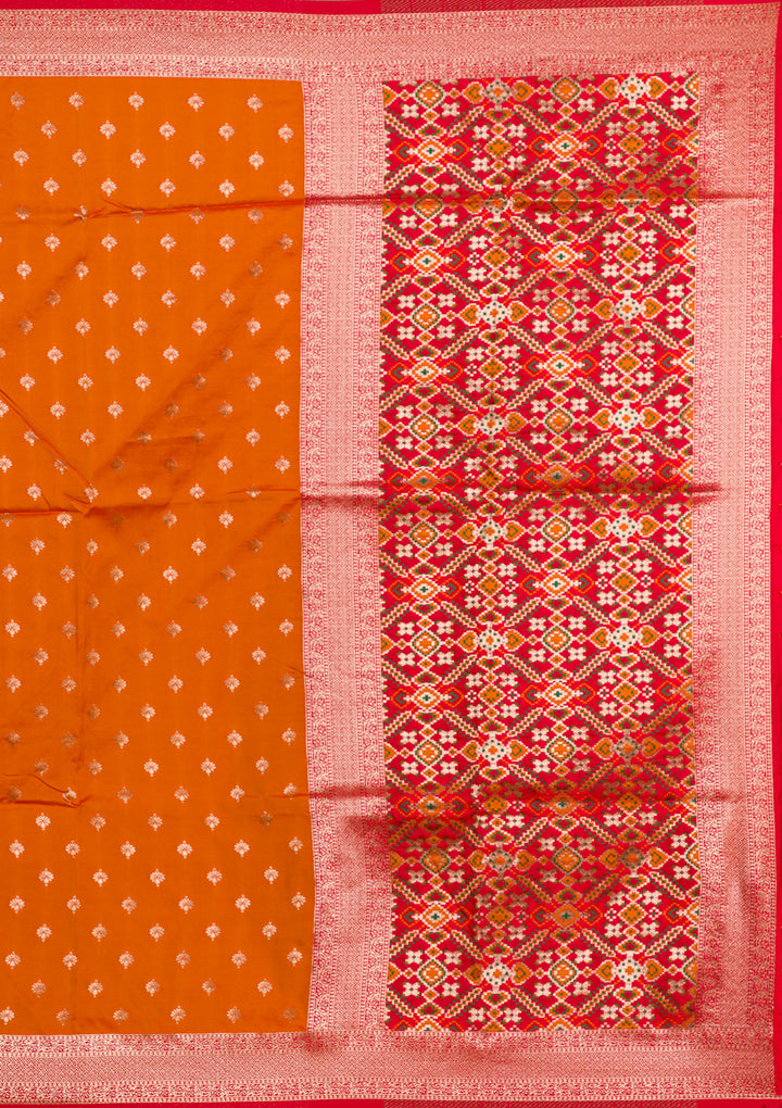 Mustard Zariwork Banarasi Silk Saree