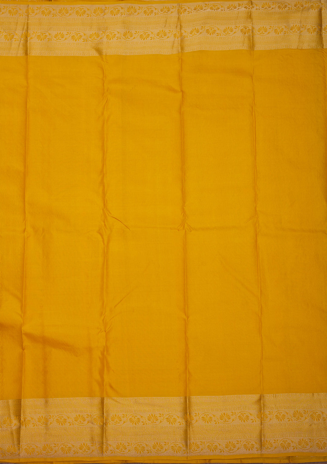 Mustard Zariwork Pure Silk Saree
